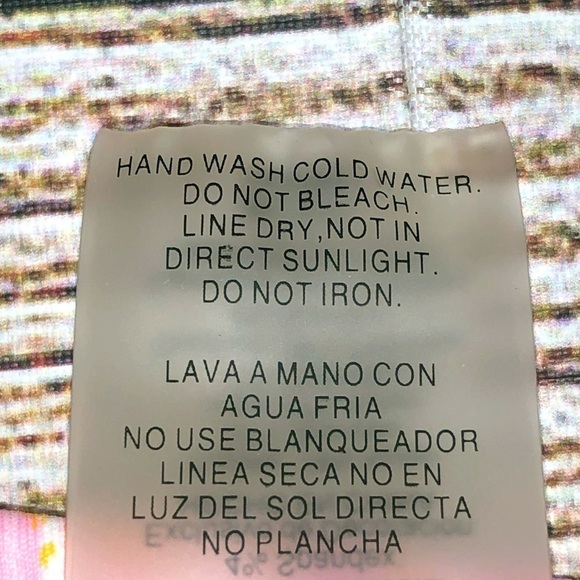 Bleu Rod Beattie Tie Dye Sarong Skirted Bikini Bottom Size 14 - Picture 7 of 8